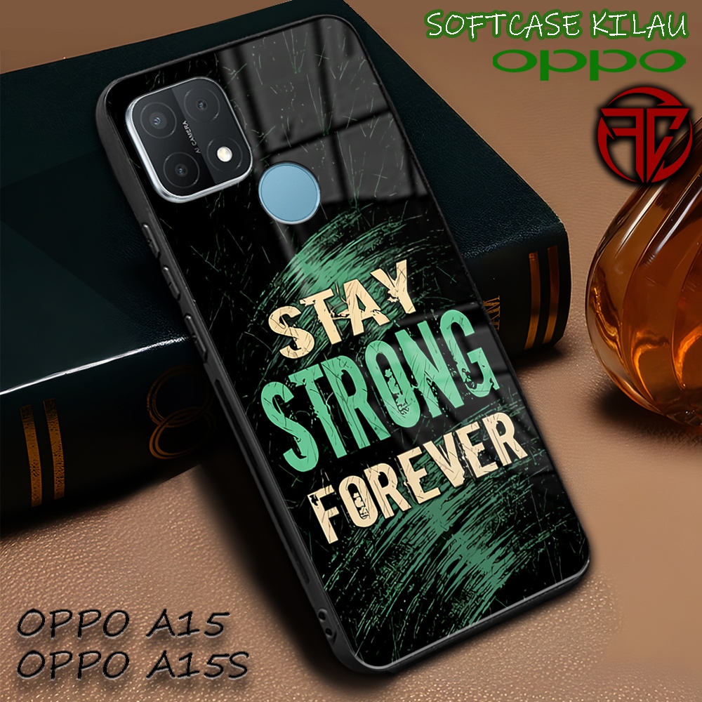 [SC33] Softcase Kilau Oppo A15 | Oppo A15s | Casing Kaca Mika | Kesing Keren Aesthetic [ Text ] | Pe