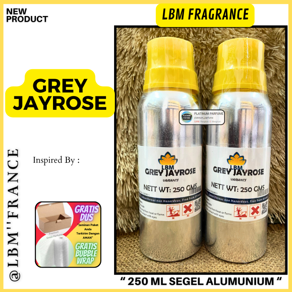 Bibit Parfum LBM - G. JAYROSSE ( 250 ML SEGEL KALENG ALUMUNIUM ) LBM Fragrance