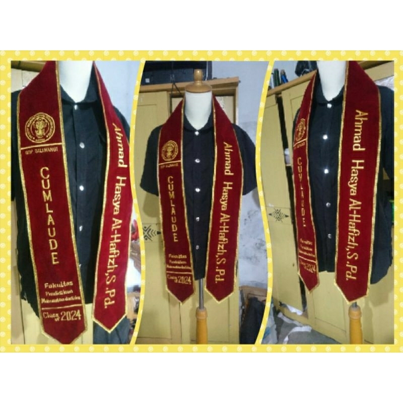 Selempang wisuda Kalung | Selempang wisuda Syal