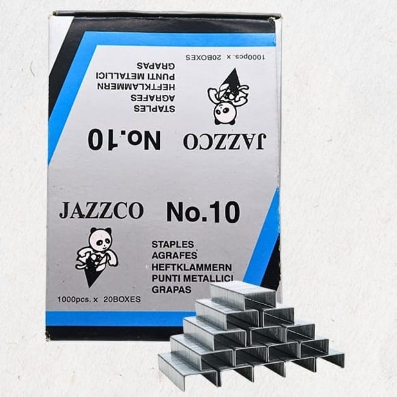 

Isi Staples Jazzco kecil no 10 1box 20pack kecil