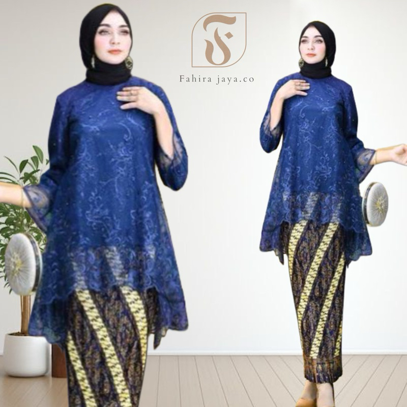 Dheefa - SET KEBAYA MODERN RINJANI - KEBAYA BROKAT - KEBAYA TILLE - KEBAYA TUNANGAN - KEBAYA AKAD - 