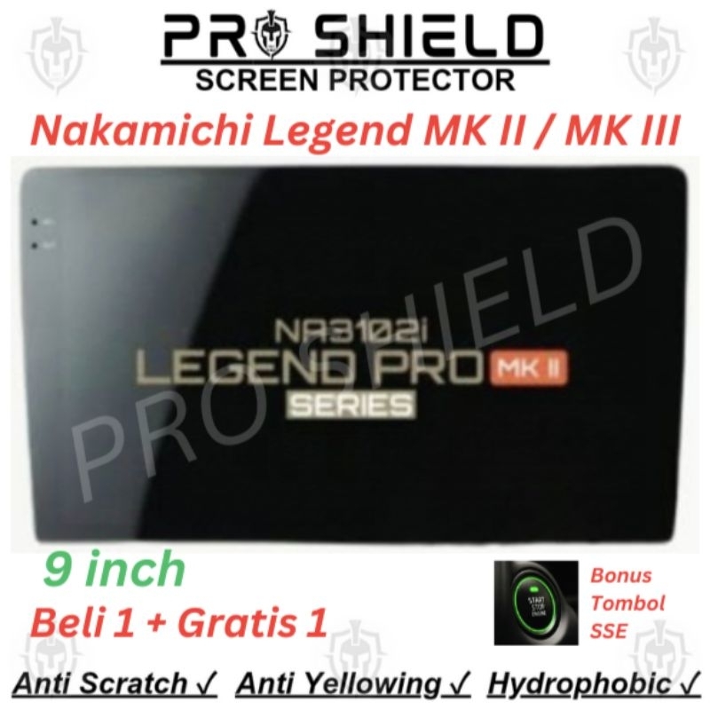 Anti gores head unit nakamichi legend pro mk2 / mk3 - 9 inch