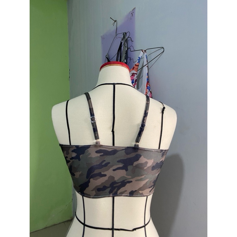 atasan olahraga bra sport wanita army