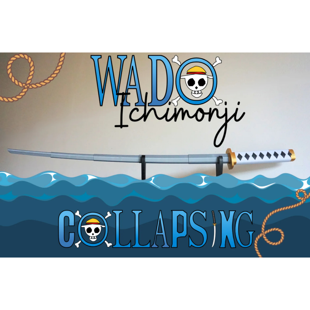 Cuero Zoro's Wado Ichimonji Collapsing Katana Cosplay Zoro