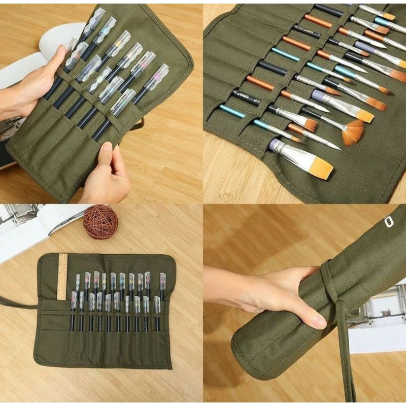 

TAS LUKIS TAS KOAS LUKIS TAS PENSIL WARNA TAS ROLL BAG LUKIS