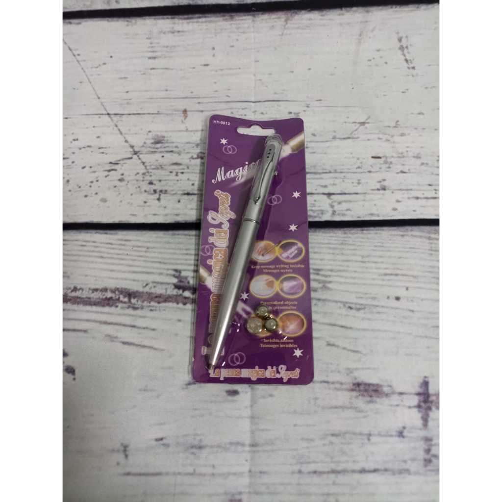 

Pena Tinta Invisible Pen dengan UV Light Warna Silver