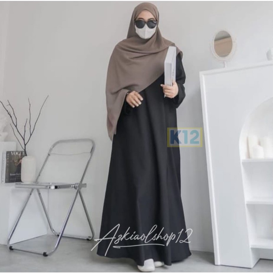 abaya jetblack premium/gamis abaya