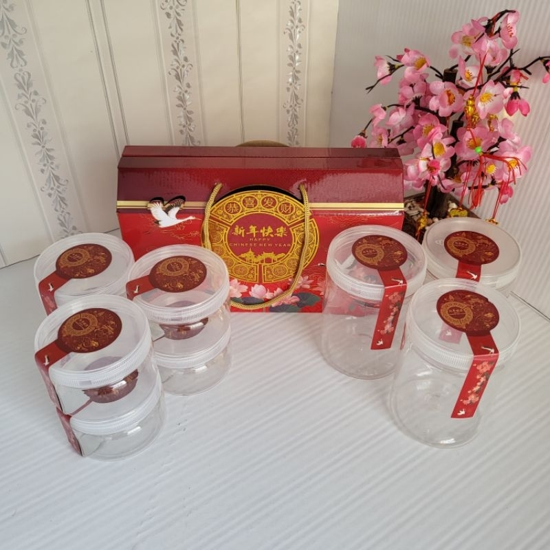 

(Free Hangtag) Premium Box Imlek 3 jar 600ml Box Imlek 3 jar 750ml Box Cookies Imlek Dus Imlek Kue kering Kotak Imlek Cantik Jar plastik Gable Box Imlek Dus Jinjing Imlek Box Chinese New Year Box Packaging Imlek Box Imlek Kuker