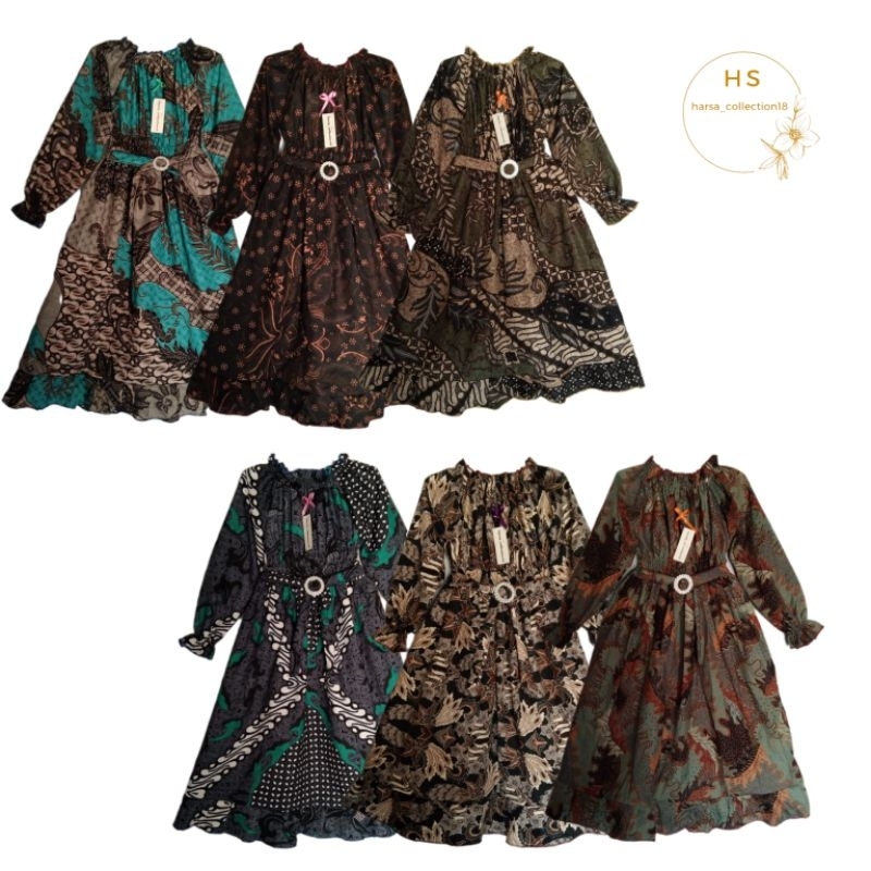 Baju batik anak perempuan batik anak perempuan batik full