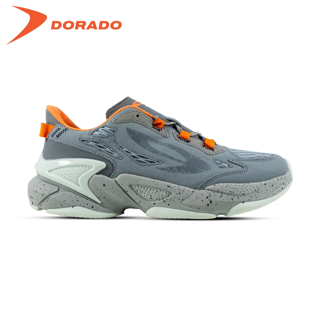 910 Nineten LYNX RV-LITE Sepatu Sportstyle - ABU-ABU/JINGGA