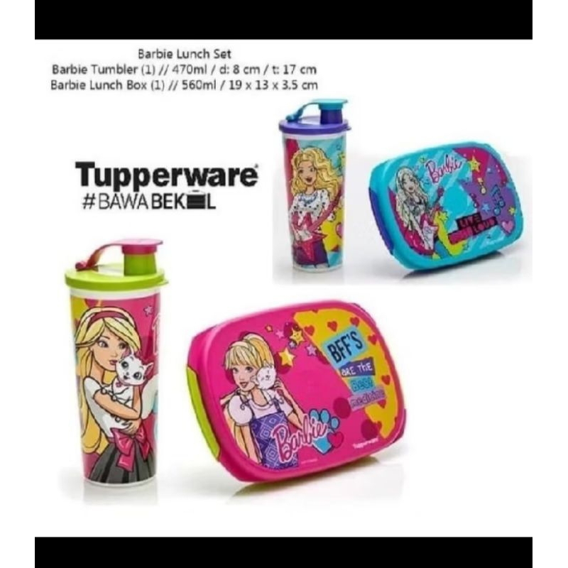 Tempat bekal set barbie tuperware