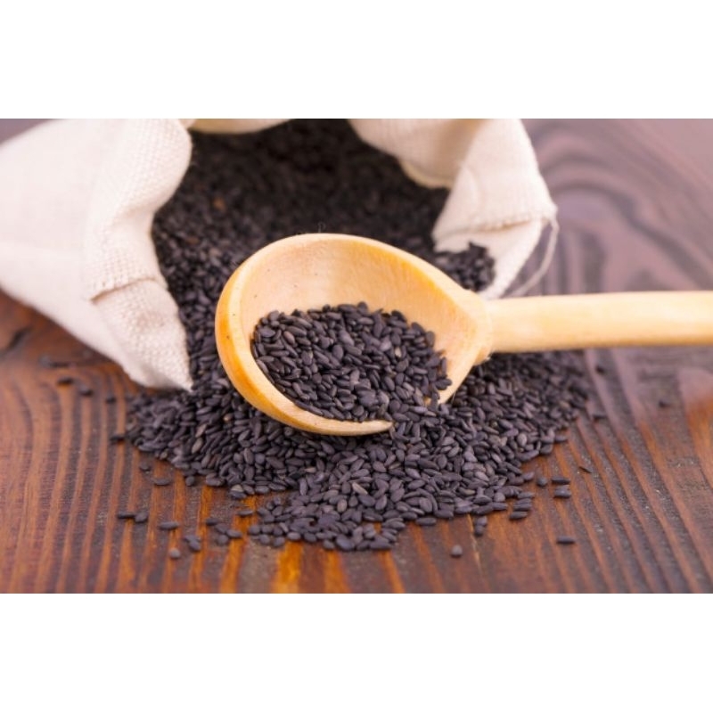 

Biji wijen hitam 500gr / black sesame seed / wijen mentah / biji wijen hitam
