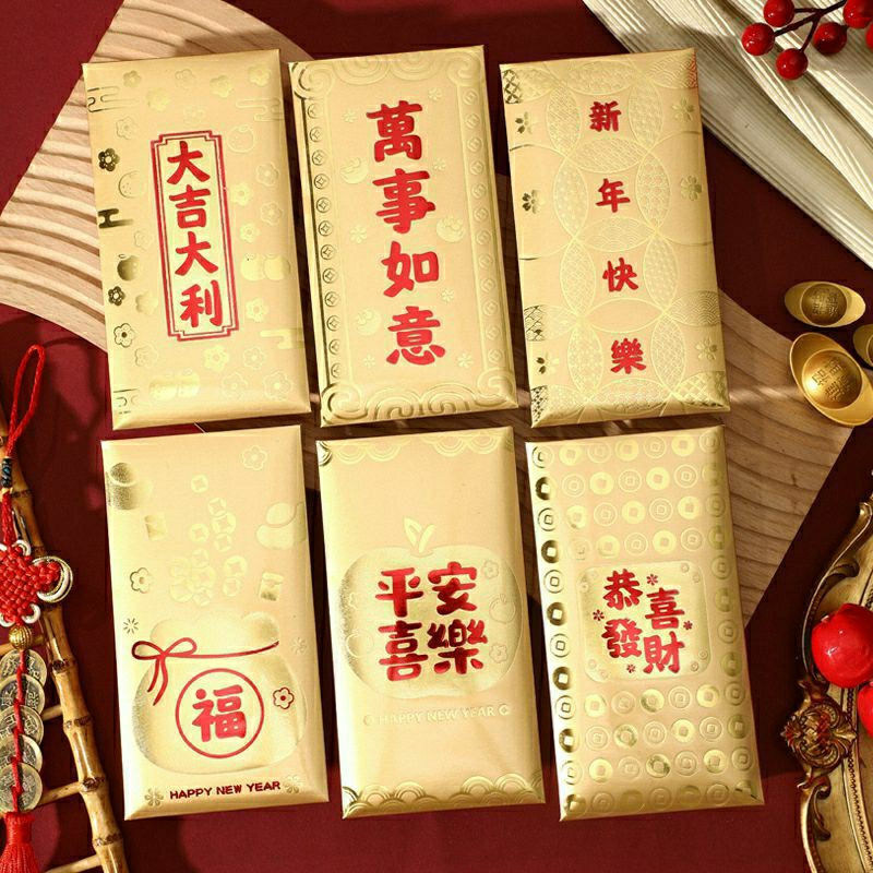 

Angpau Imlek Hongpao CNY Angpao Timbul Amplop Merah Besar Sedang