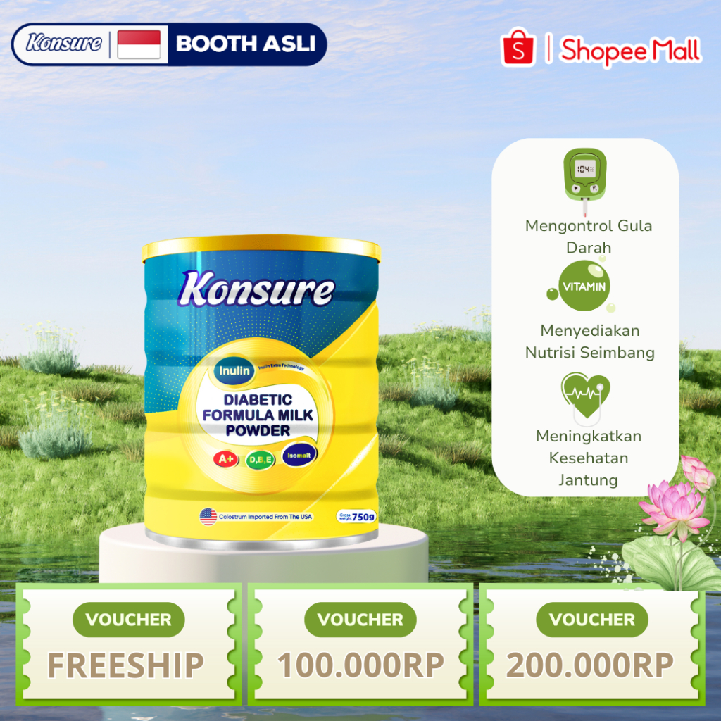 

SUSU KONSURE ASLI MEMBANTU MENURUNKAN DAN MENSTABILKAN GULA DARAH BPOM 750G