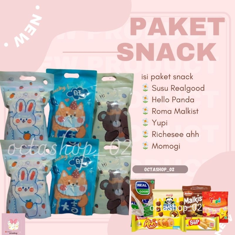 

BUY 40 FREE 1,Paket Snack ulang tahun kemasan ZipLock//Hampers//Gift