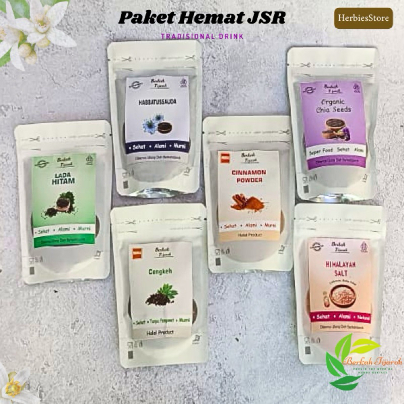 

Rempah JSR Lada Hitam Chea Seed Jintan Hitam Garam Pink Cengkeh Kayu Manis Paket Hemat Serbaguna