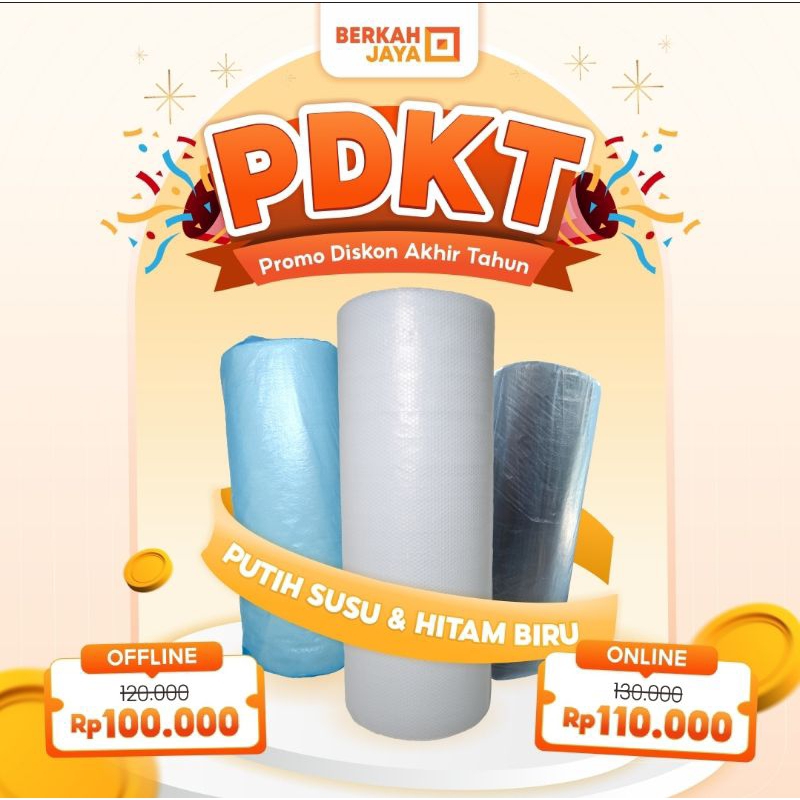 

BUBBLE WRAP SOLO / PLASTIK GELEMBUNG BENING & HITAM ROLL 50M X 125CM KEMASAN BIRU (BACA DESKRIPSI)