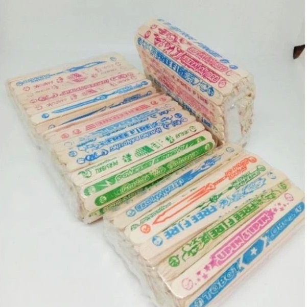 stik sablon 144 pcs / stik adu gebrak / mainan stik adu