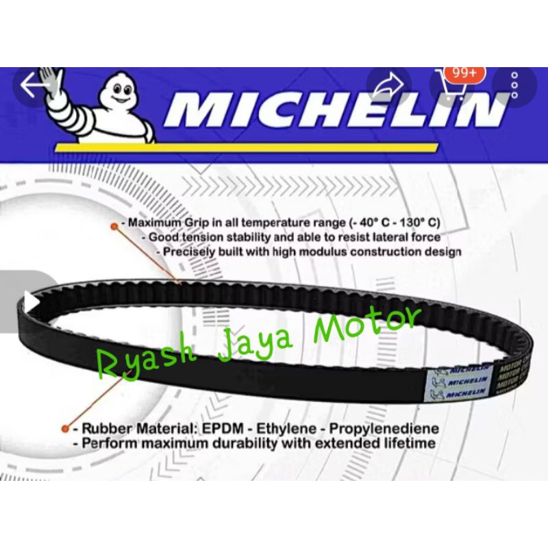 V-belt Van belt Belt Michelin ORIGINAL MIO for Nouvo/Mi soul 110/Mio sporty/Mio smile