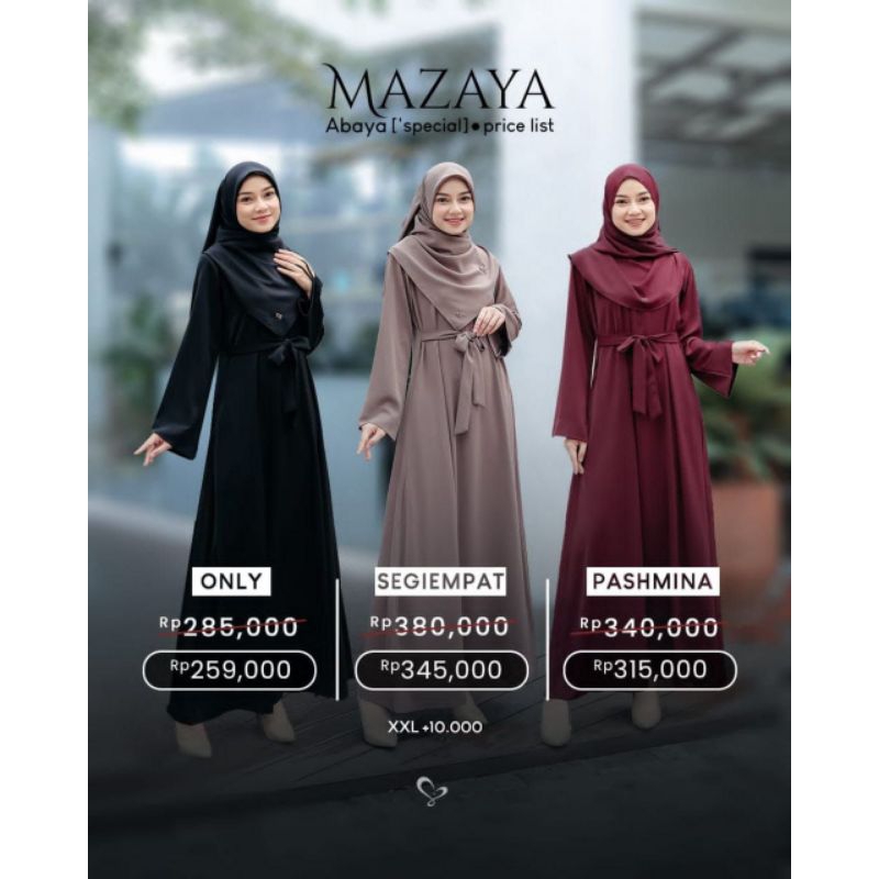 ABAYA DRESS MAZAYA SALVINA HIJAB