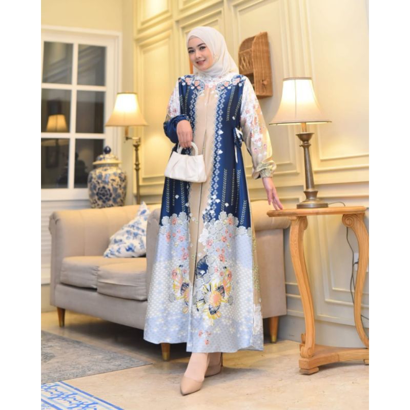 Gamis Silk Premium Motif Terbaru // Gamis Nikahan // Gamis Acara Wisuda