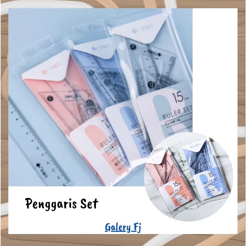 

PENGGARIS SET 4 IN 1 / PENGGARIS SET TRANSPARAN / PENGGARIS SET LENGKAP / RULER SET