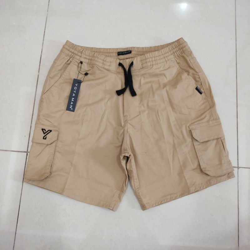 Yoya Man CELANA Fashion BOXER SANTAI CEWE COWO DISTRO PREMIUM Katun Garment Motif Army coklat 100 Or