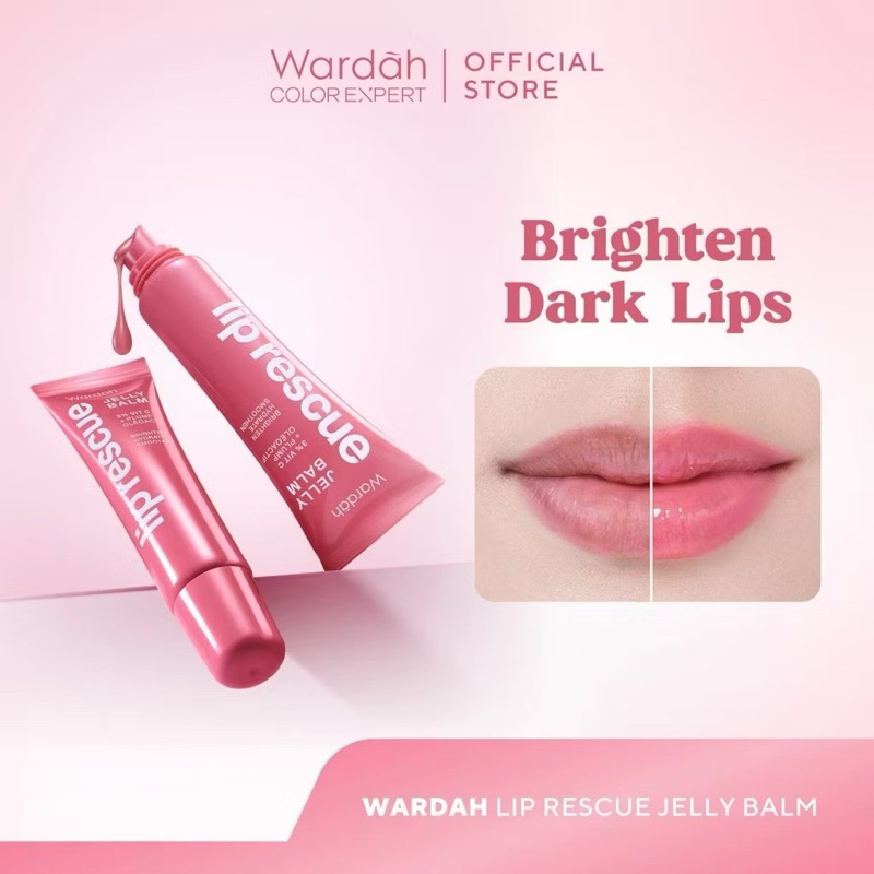 •JEJU• WARDAH LIP RESCUE JELLY DUSTY ROSE 75GR | PELEMBAB MENCERAHKAN BIBIR LIP MASK