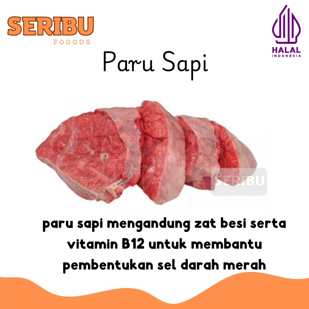 

Paru Sapi Fresh Cut Premium 500g / 1kg