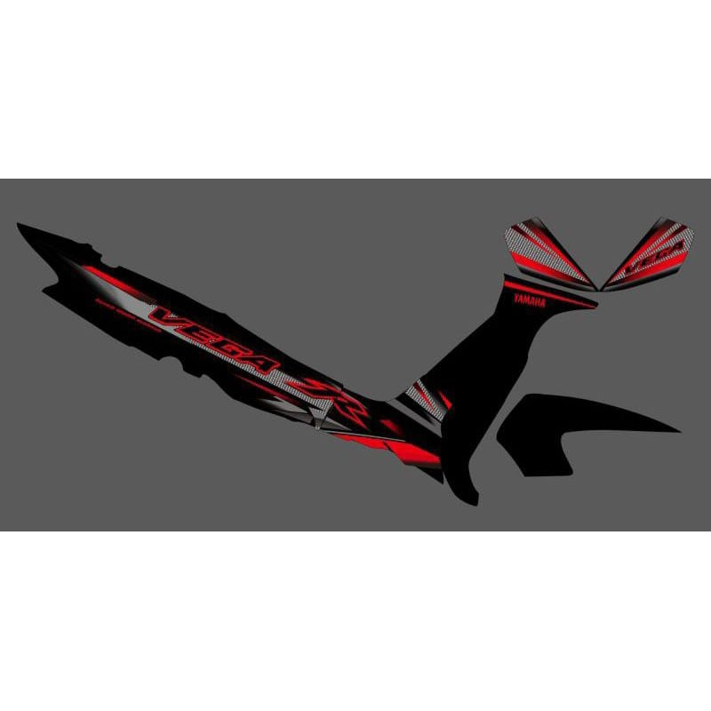 STRIPING TRANSPARAN VEGA R NEW RED SILVER