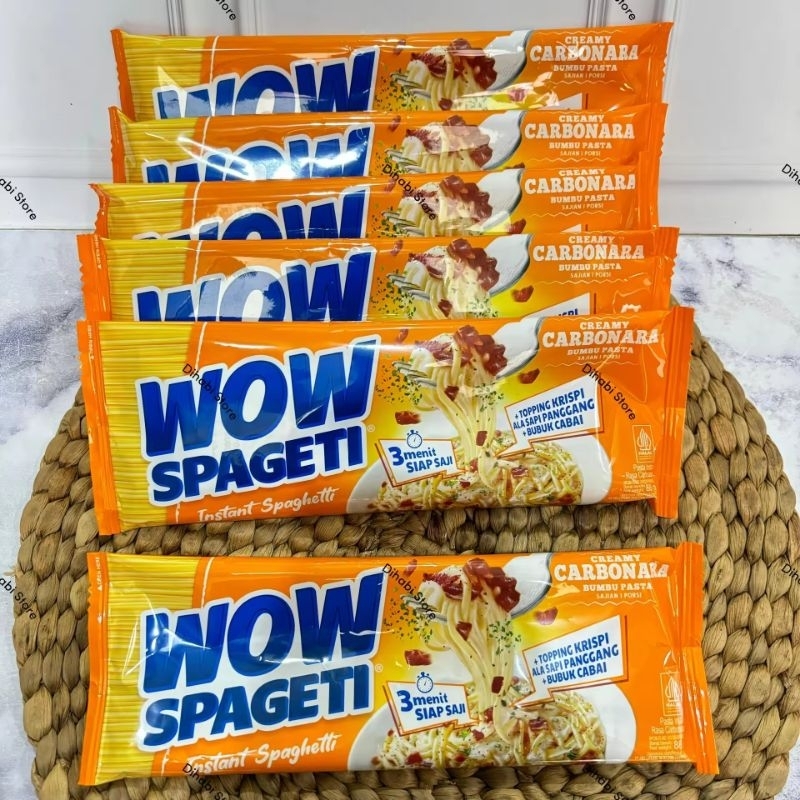 

Wow Spagetti Creamy Carbonara Bumbu Pasta