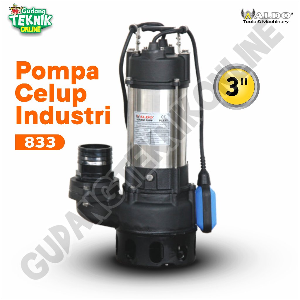 Pompa Celup Air Kotor Bersih 3" Aldo 833 / Pompa Air Celup 3 Inch 833 Aldo - Pompa Celup Air Bersih 