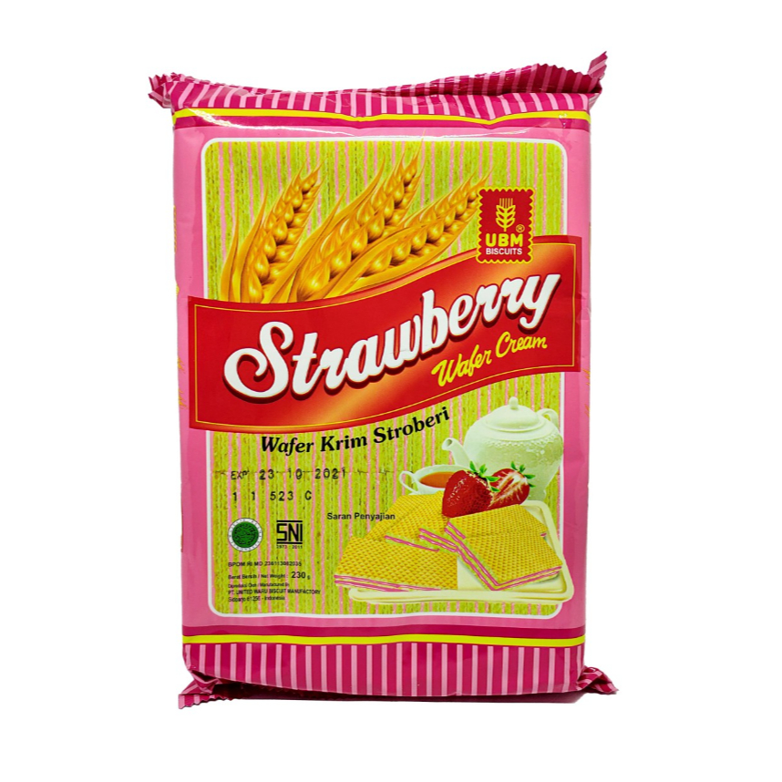 

UBM Biscuits Strawberry Wafer Cream 230gr