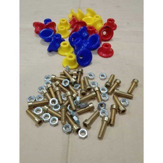 Baut L plus ring monel plastik yoshinora 1 set isi 10