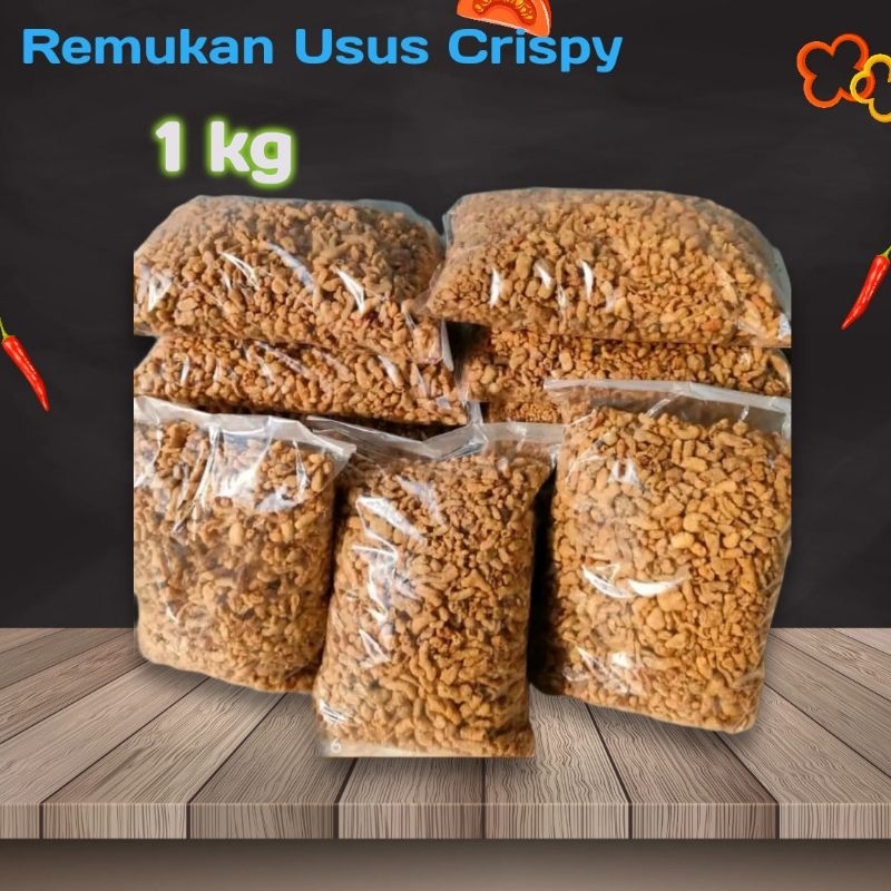 

Remukan Usus Crispy 1 kg Enak Gurih Renyah (Kemasan 1 kg ) Snack Camilan Viral