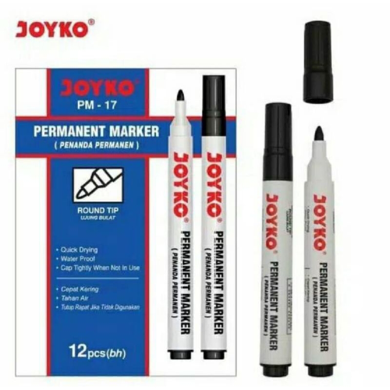 

Spidol Joyko Permanent Marker (Penanda Permanenan PM-17)