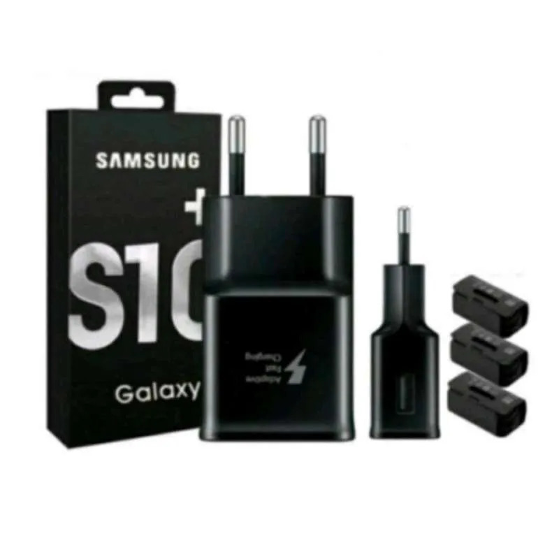 Charger Samsung S10 Plus 3.0A QUALCOMM Casan Samsung S10+ QC Kabel Data Micro Android FAST CHARGING