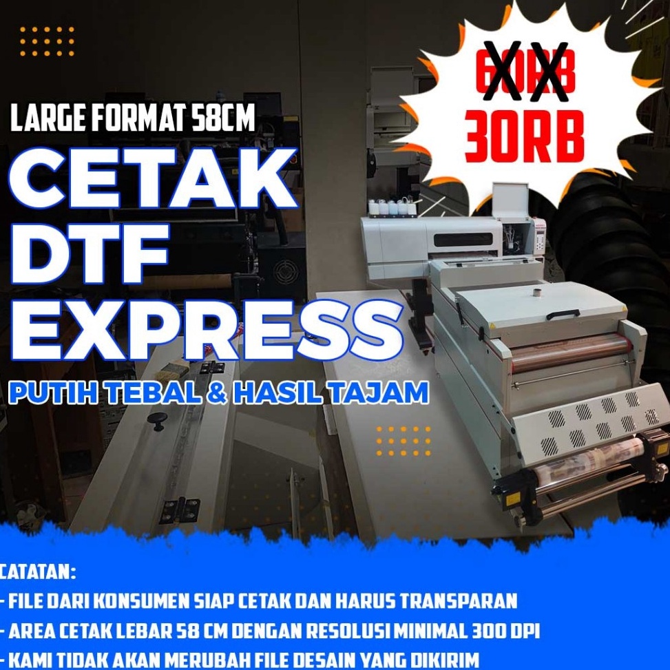 

KODE Q93A PRINT SABLON CETAK DTF EXPRESS METERAN SUDAH SIAP PRESS KUALITAS TERBAIK PROSES CEPAT