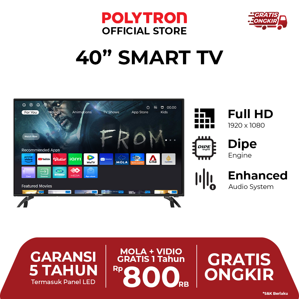 POLYTRON SMART DIGITAL TV 40"  PLD 40CV8969