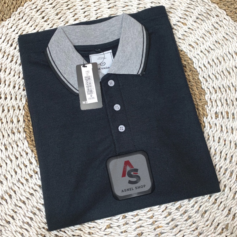 KODE C36H POLO SHIRT NEVADA 16 WARNA POLOS PRIA DEWASA M L XL XXL BIGSIZE JUMBO KATUN LAKOS  KAOS KE