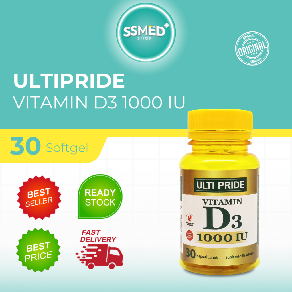 ULTI PRIDE VITAMIN D3 1000 IU - SUPLEMEN KESEHATAN