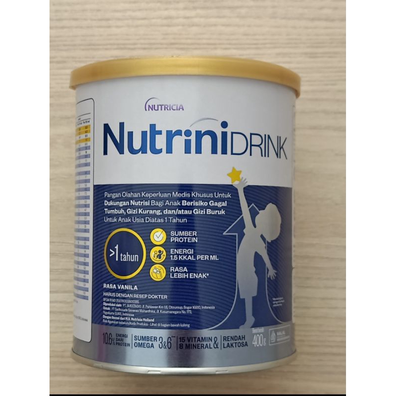 

Nutrinidrink Powder 400gr Vanila - Susu Nutricia Nutrinidrink