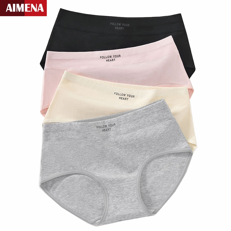 Celana Dalam Wanita Katun Surat Fashion CD Bernapas Nyaman