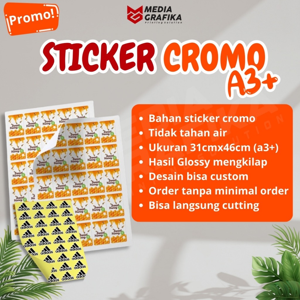 

STICKER CROMO | PRINT&CUT I A3+ I DESAIN CUSTOM