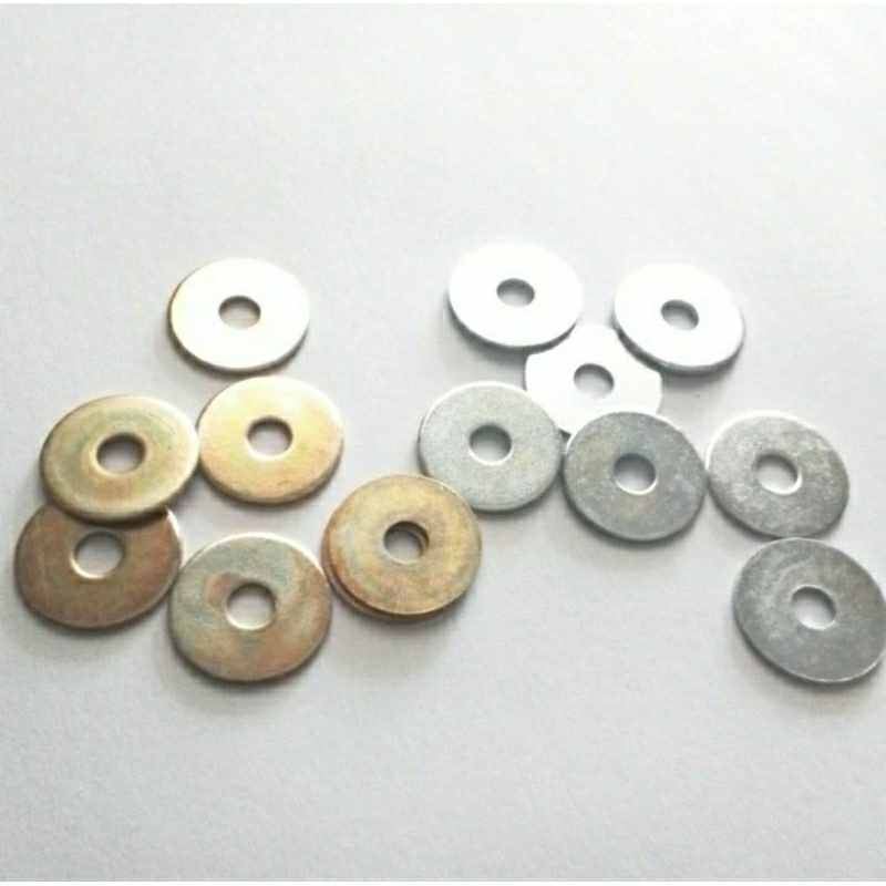 (100 Pcs) Ring Plat M5 Lebar 5201 Putih