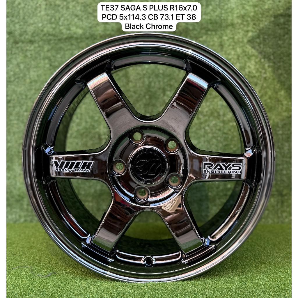 Velg Mobil TE37 Ring 16x7.0 PCD 5x114.3 ET 38 Black Chrome