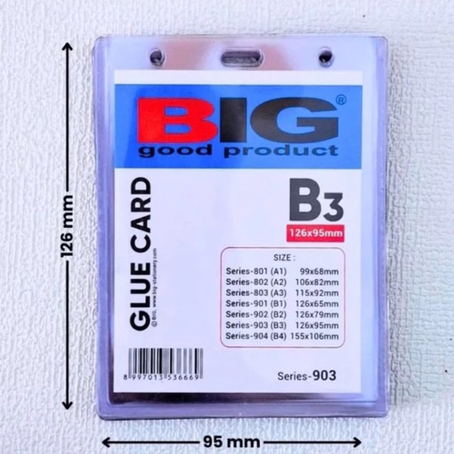 

ID Card Plastik / ID Card Mika / Name Tag / Glue Card B3 1 pack isi 20 pcs