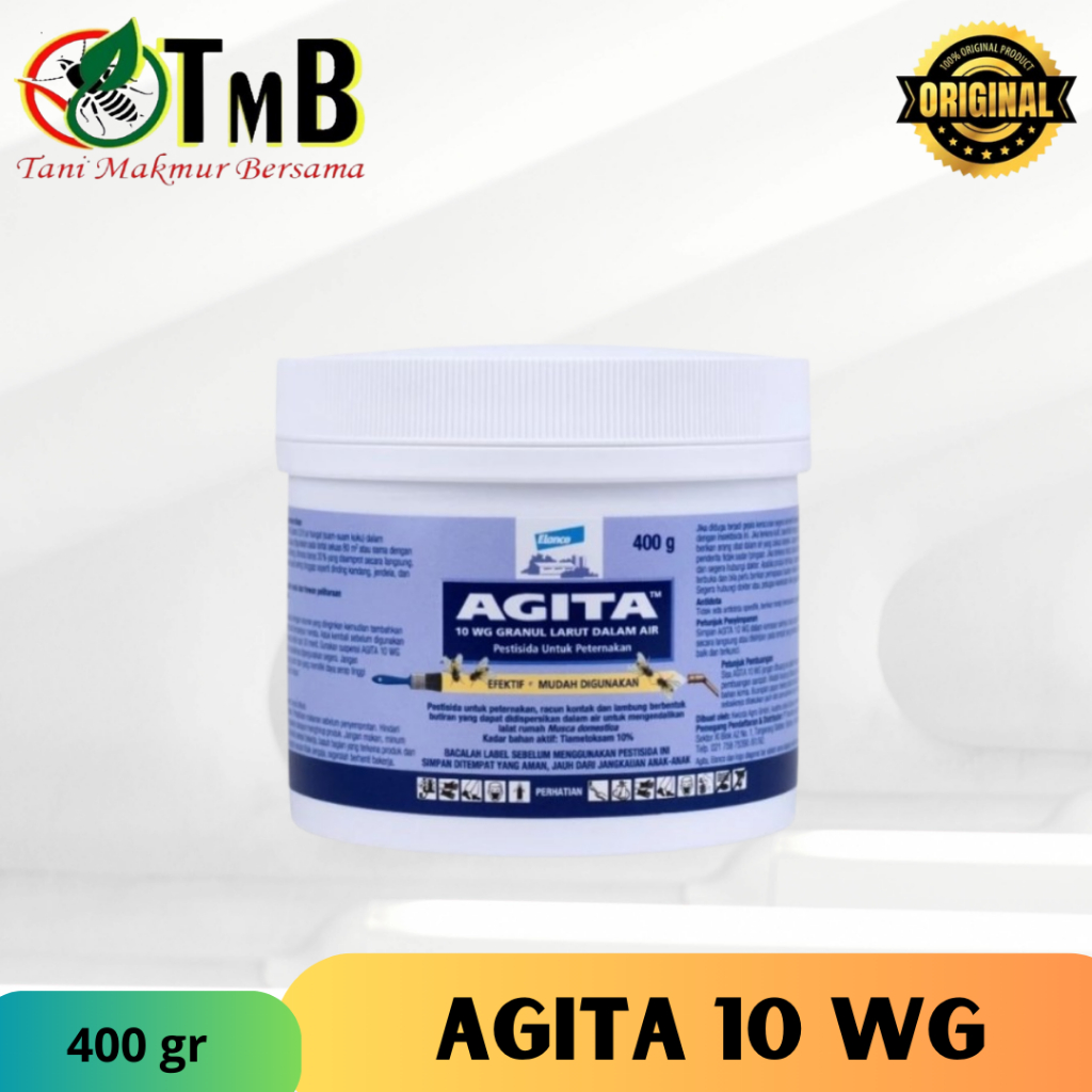 Agita 10 WG Pestisida Obat Racun Pembasmi Lalat Larut dalam Air Kemasan 400 Gram