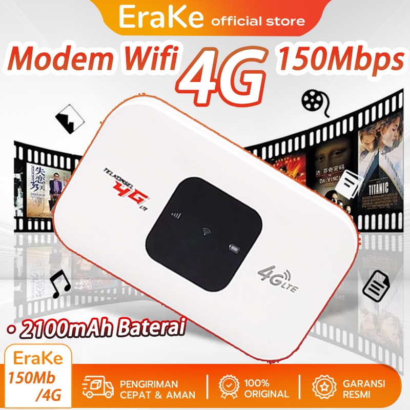 Wifi Portable Modem Wifi 4G All Operator Sim Card 150Mbps/2100mAh Router Wifi Sim Card Modem Mifi Me