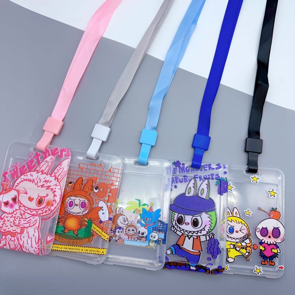 

ID CARD HOLDER LABUBU TRANSPARANT TEMPAT KARTU PHOTOCARD PHOTO CARD